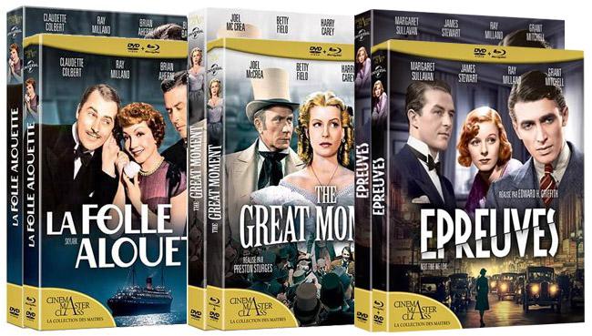 La Folle Alouette, The Great Moment et �preuves actuellement en DVD et combo BLU-RAY/DVD