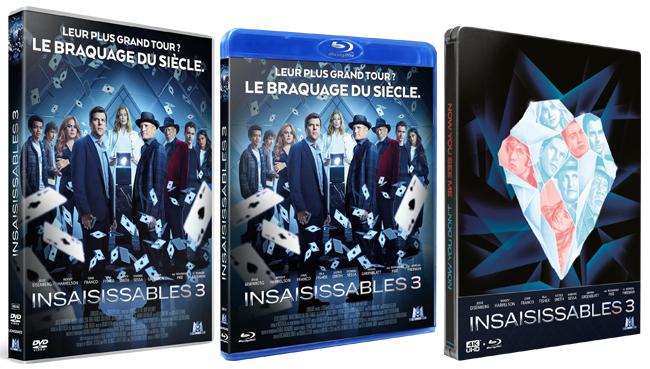 Insaisissables 3 actuellement en DVD, BLU-RAY et BLU-RAY 4K